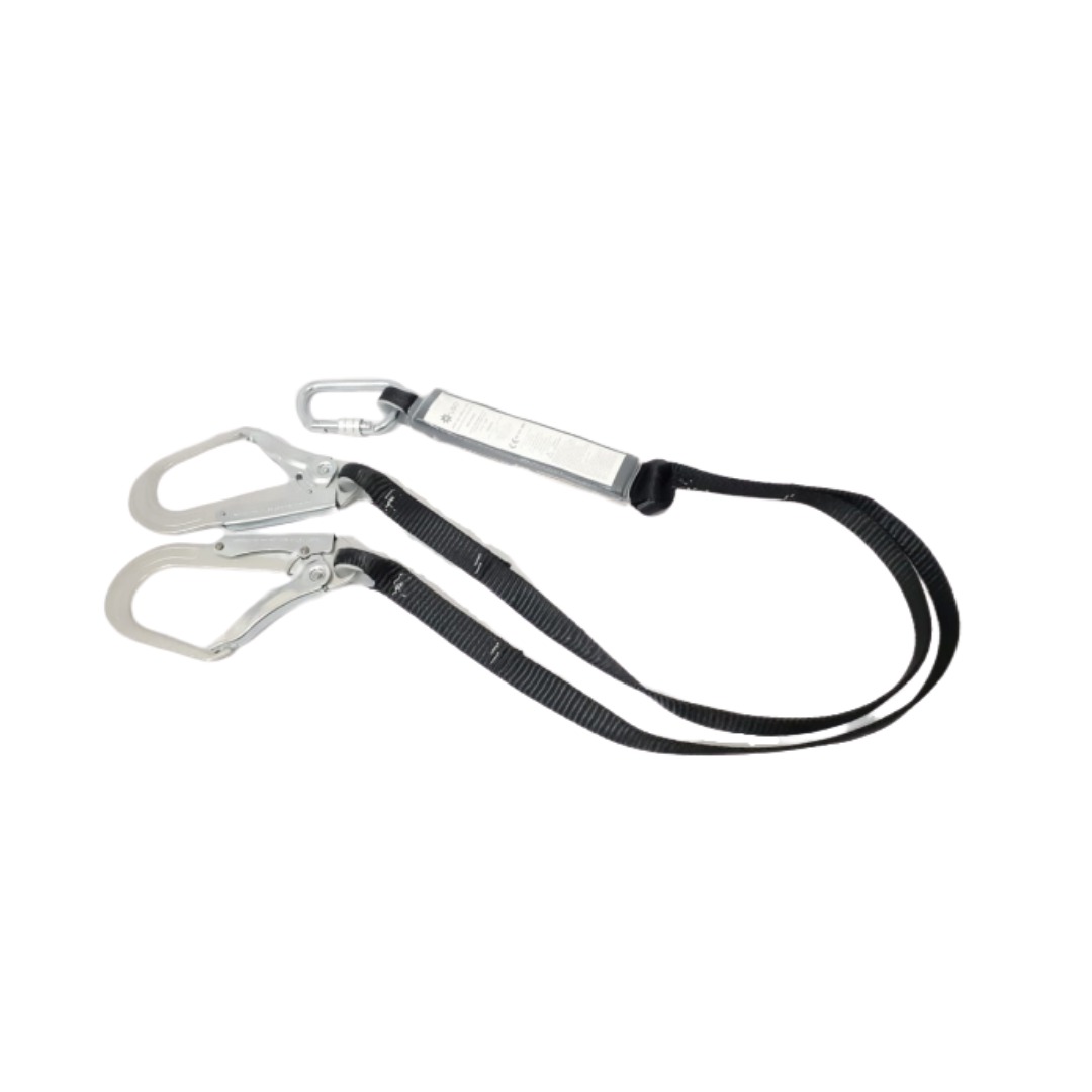 UGO Safety® 31002C Double Big Hook Shock Absorbing Lanyard